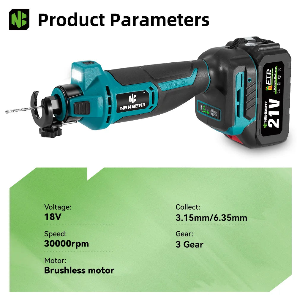 Découpeuse placo sans fil brushless – 3 vitesses