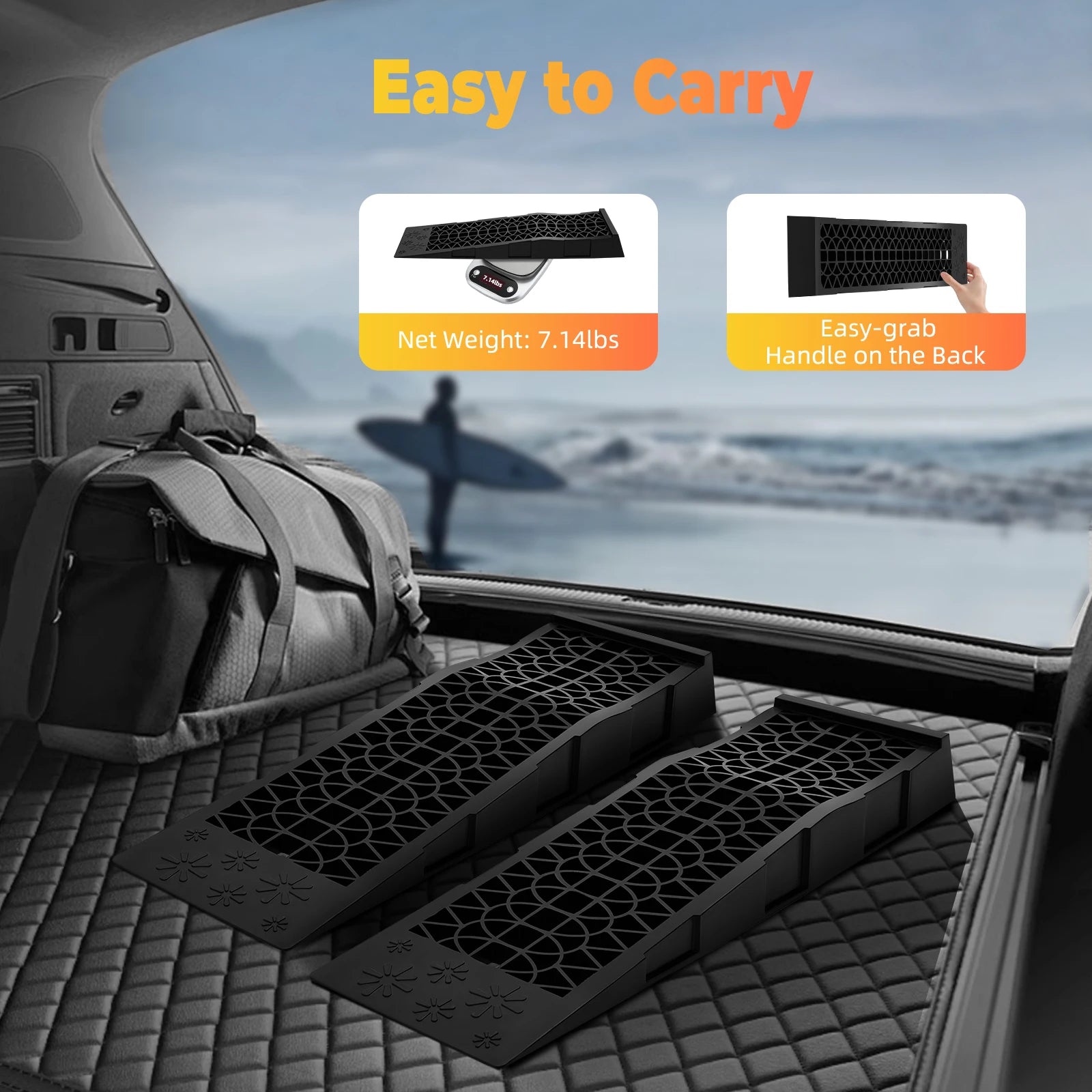 Rampes De Service Auto 2 Pièces Levage Stable 5 T Compatibles Voiture Camion