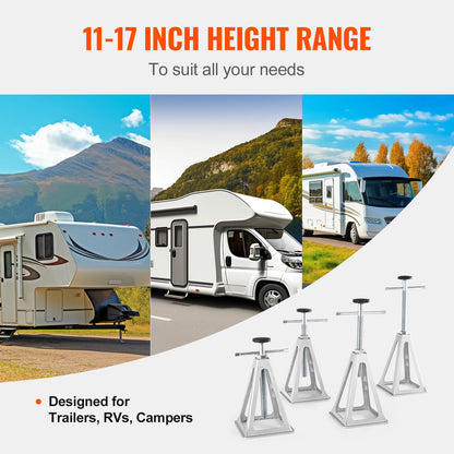 VEVOR Crics Stabilisateurs 4 Pcs 6000 Lb Aluminium Nivellement Précis Pour RV