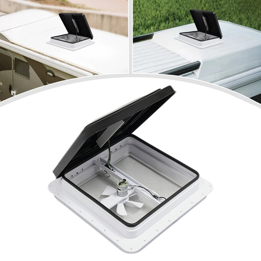 Ventilateur De Toit RV Avec Lucarne 420x420 Mm Camping-car