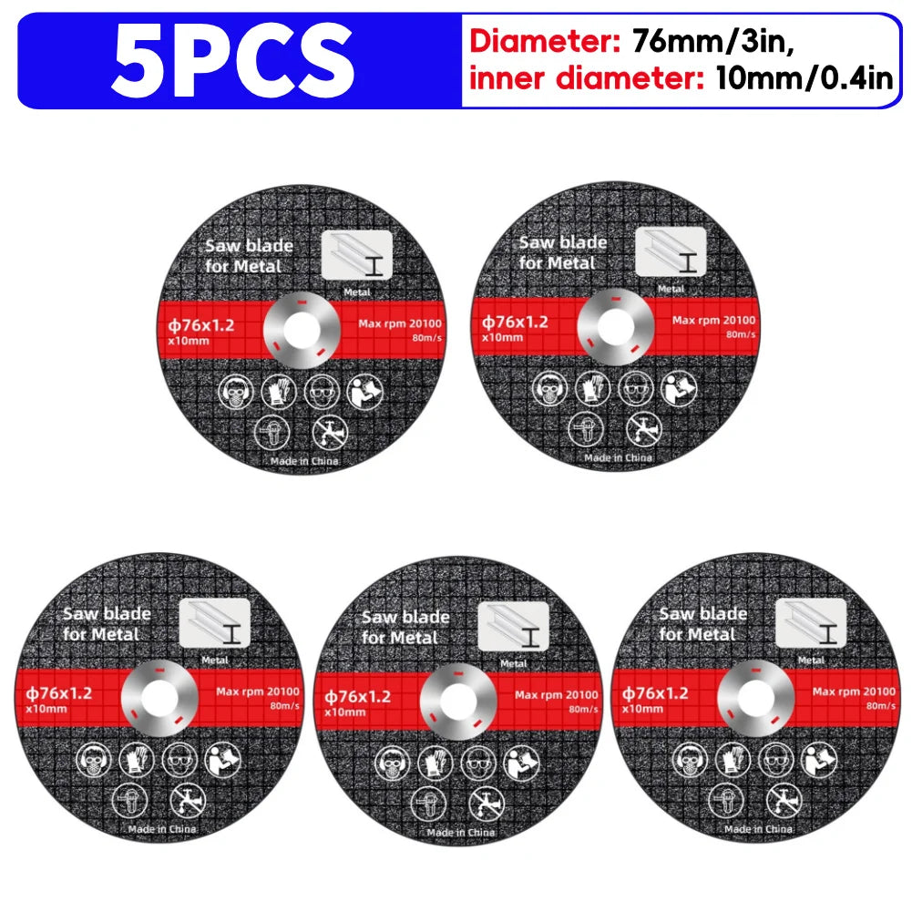 Lame de Scie Électrique 76mm pour Métal Disque de Coupe Rotatif 5PCS Espagne