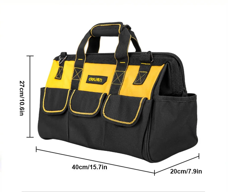 Deli Sac À Outils Oxford Étanche Grande Capacité Poches Multiples 13 À 18 Pouces - Manuzen