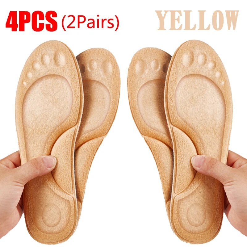 Semelles Orthopédiques 4D WarmFlex 2 paires - Jaunes