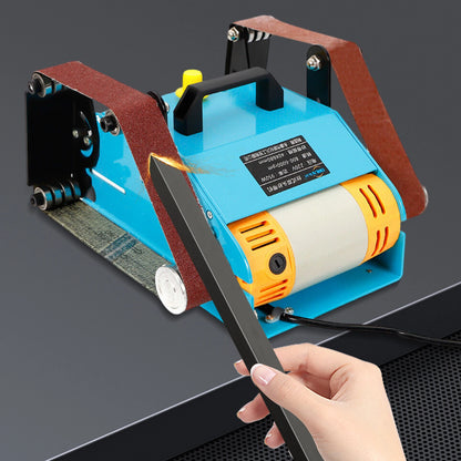 Ponceuse à bande double tête 950 W – angle réglable