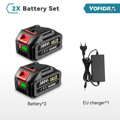 Yofidra Batterie Lithium Ion Haute Capacité 18V 21V Remplacement Outils Pro - Manuzen