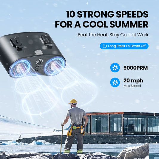 Ventilateur Portable Rechargeable ColdSky 20000 mAh Avec Affichage LED