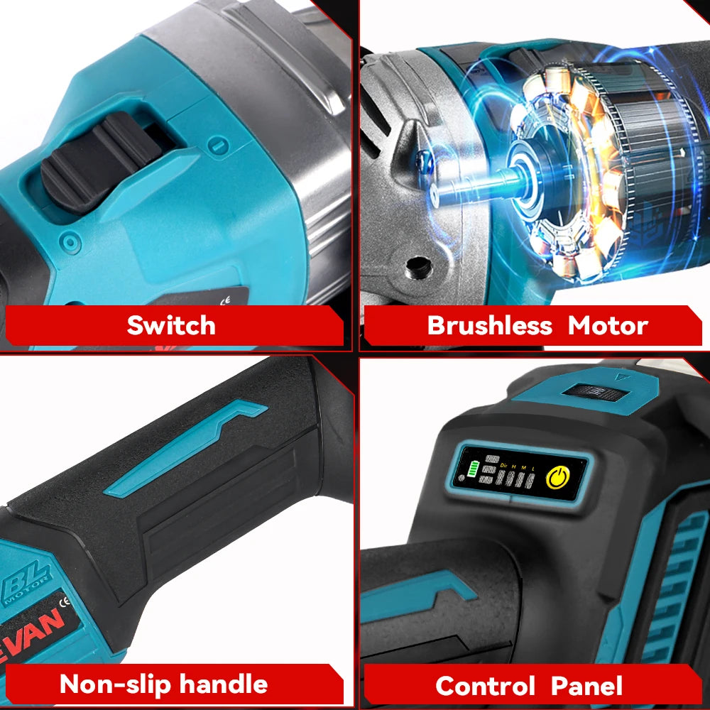 ONEVAN Meuleuse d’Angle 125 mm Brushless 3000 W Compatible Makita 18V 125 mm 18v 3000 w _Hi_chtgptapp_optimised_this_description-generator _Hi_chtgptapp_optimised_this_seo-meta-description _Hi_chtgptapp_optimised_this_seo-meta-title _Hi_chtgptapp_optimised_this_tags-generator _Hi_chtgptapp_optimised_this_title-generator abrasif batterie incluse bricolage à domicile brushless compatible makita disques à sabler disqueuse meuleuse d’angle moteur puissant onevan outil électrique sans fil vitesse variable