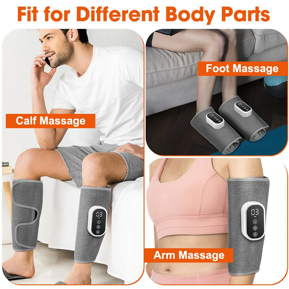 Masseur de mollets sans fil – compression d’air et chaleur