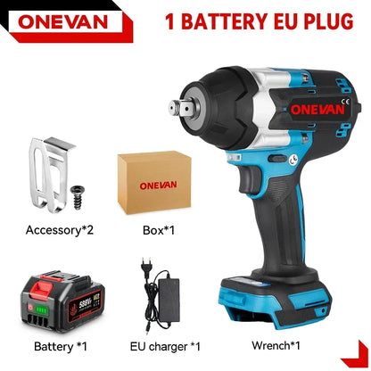 ONEVAN Clé À Chocs Brushless 1800 Nm 1/2 Pouce Compatible Makita 18V 1Battery 1EU Charger 1 1500w 1800 nm 18v 2 pouce 3 vitesses 7700 ipm _Hi_chtgptapp_optimised_this_description-generator _Hi_chtgptapp_optimised_this_seo-meta-description _Hi_chtgptapp_optimised_this_seo-meta-title _Hi_chtgptapp_optimised_this_tags-generator _Hi_chtgptapp_optimised_this_title-generator acier batterie incluse boulons m12 m16 brushless clé à chocs compatible makita couple élevé sans fil serrage rapide
