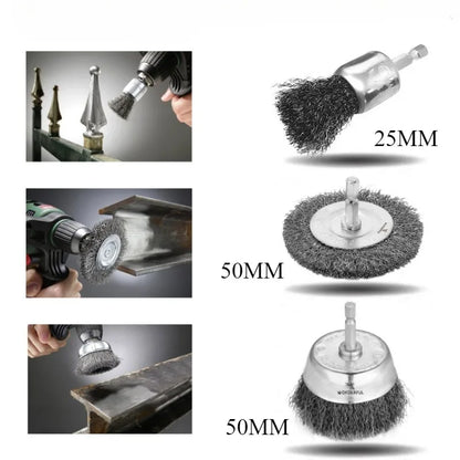 Brosse métallique pour perceuse IronPro