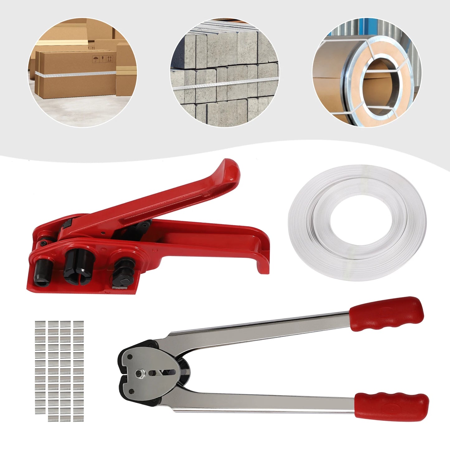 Tendeur de Sangle Emballage 2 à 16 mm Kit Cerclage et Fixation