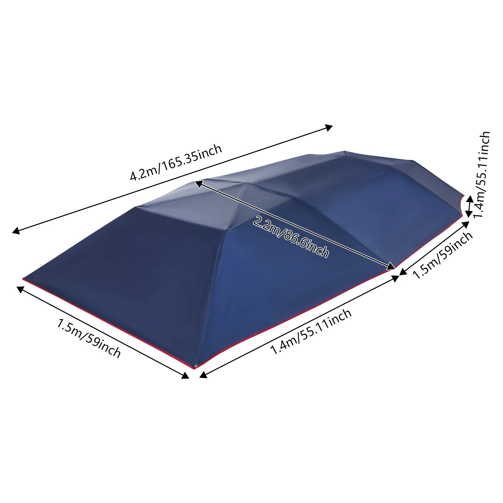 Tente de Voiture Amovible Pliable Abri Portable et Protection Solaire