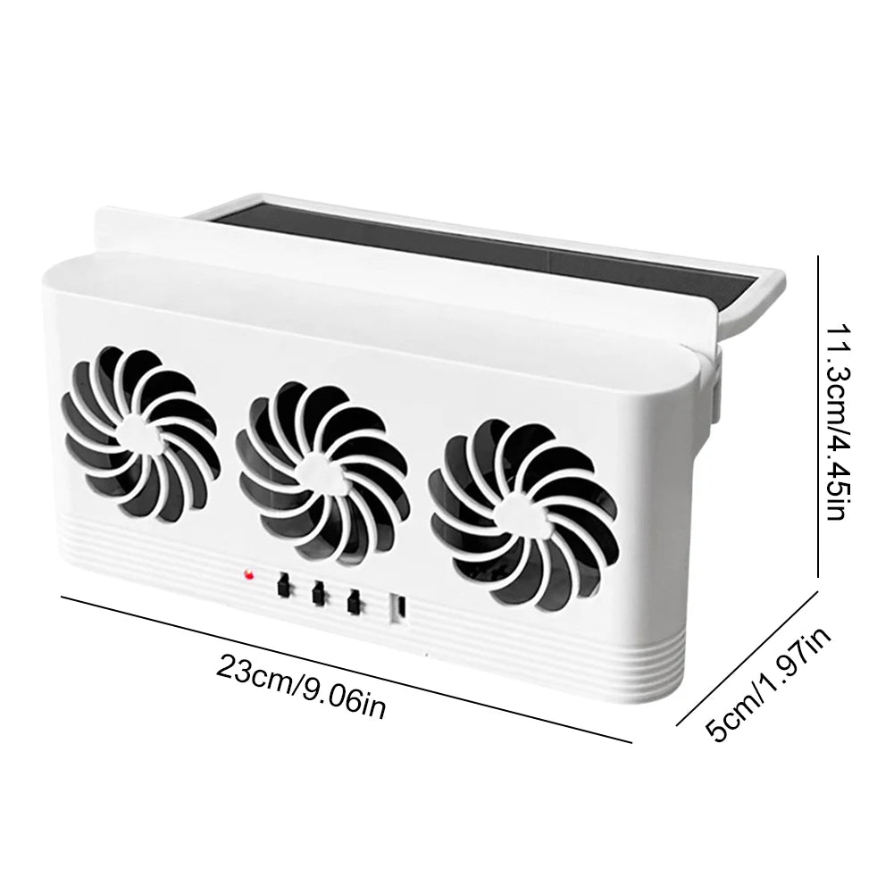 Ventilateur Solaire Pour Voiture Extraction et Ventilation USB