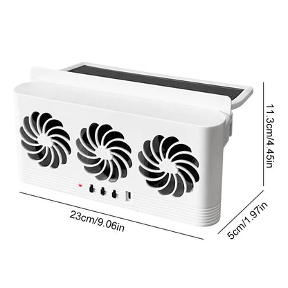 Ventilateur Solaire Pour Voiture Extraction et Ventilation USB