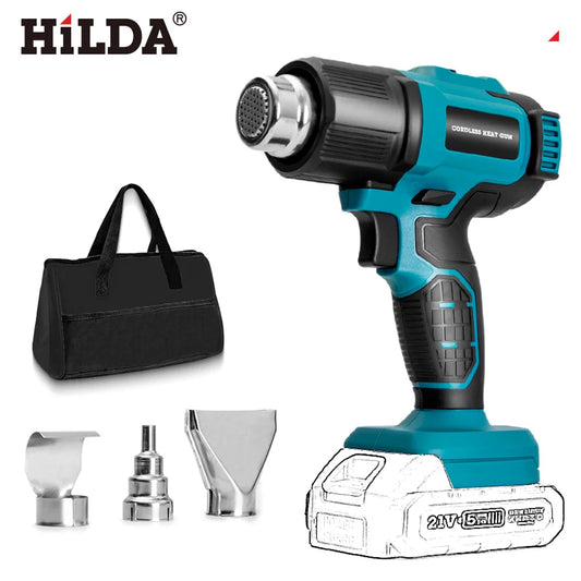 HILDA Pistolet À Air Chaud Sans Fil Chauffe Rapide Compatible Makita Sans batterie AB276 21v _Hi_chtgptapp_optimised_this_description-generator _Hi_chtgptapp_optimised_this_seo-meta-description _Hi_chtgptapp_optimised_this_seo-meta-title _Hi_chtgptapp_optimised_this_tags-generator _Hi_chtgptapp_optimised_this_title-generator batterie bricolage chauffe rapide compatible makita décapage peinture décapeur thermique gaine thermo hilda métal pistolet air chaud pvc sans fil soudure plastique usage professionnel
