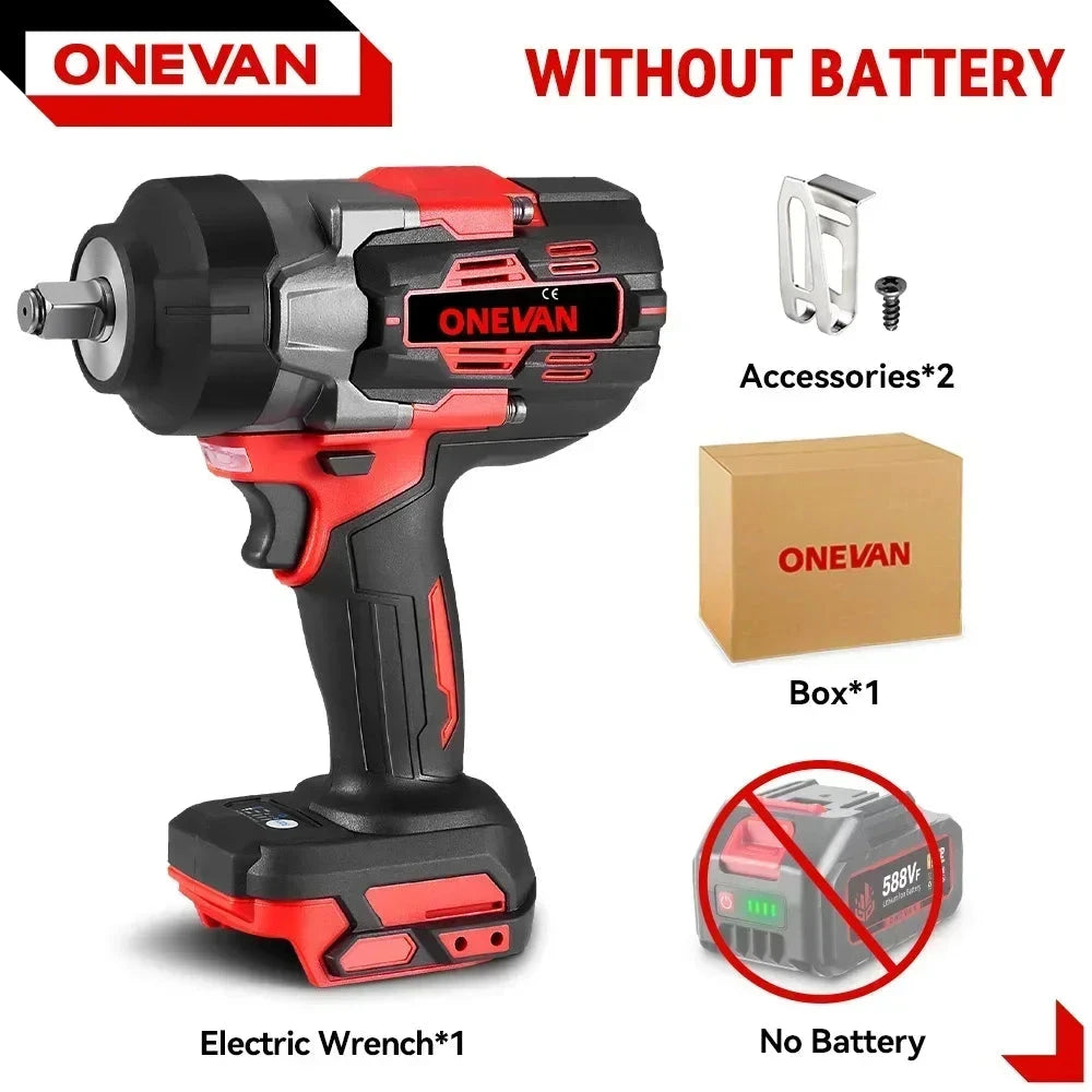 ONEVAN Clé À Chocs 1/2 Pouce 2800 Nm Brushless, Couple Fort, Makita 18V Sans Batterie Allemagne