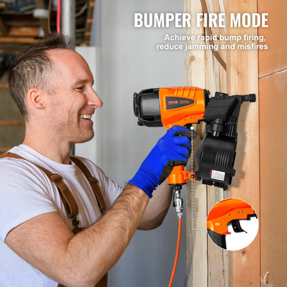 VEVOR Cloueur À Bobine Pneumatique Pro Haute Cadence - 70-120 PSI, CN55-CN90 - Manuzen