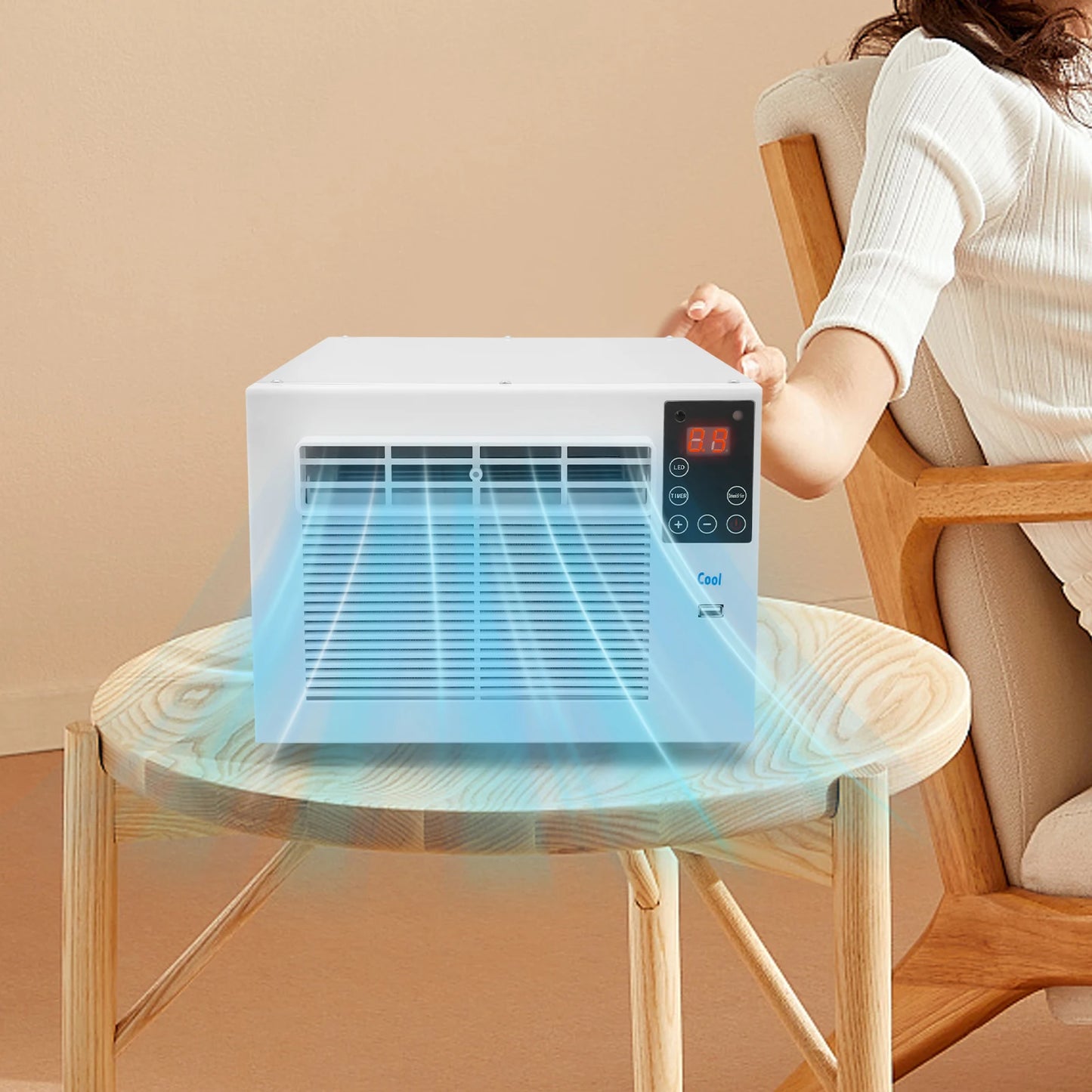 Climatiseur Portable 1900BTU 280W Avec Télécommande Pour Maison