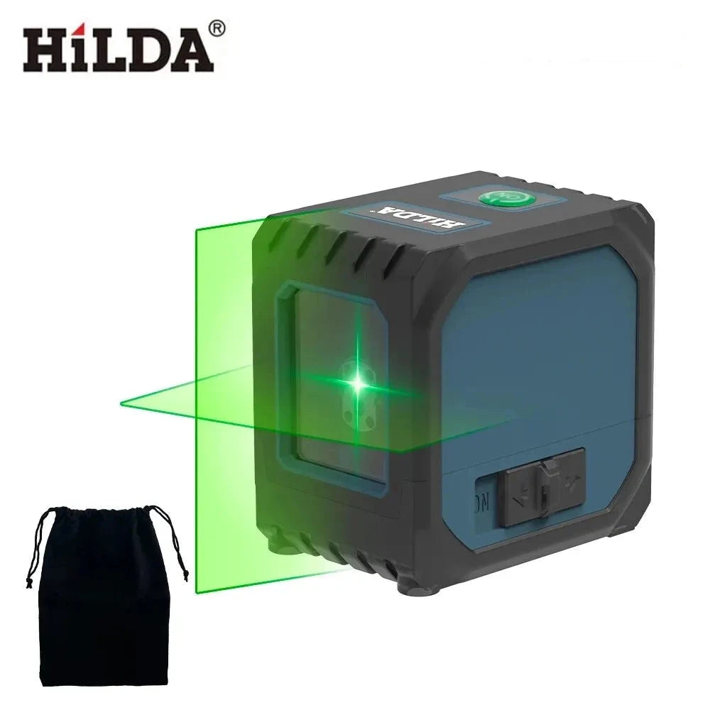 Hilda Mini Niveau Laser 2 Lignes Auto-Nivelant, Précision Pro, USB ZYOZ095
