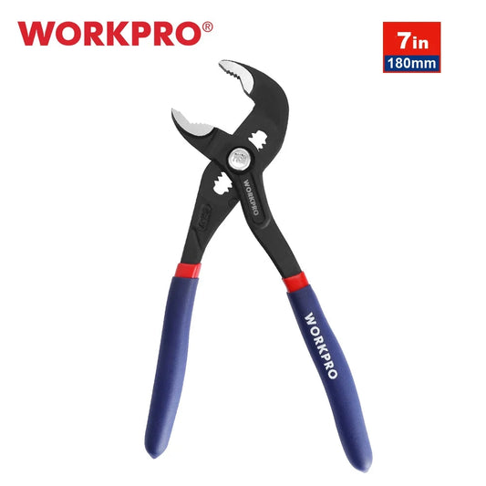 WORKPRO Pinces À Pompe 2 Pièces 180 Et 250 Mm, Réglage Rapide, Joint À Rainure 7 pouces
