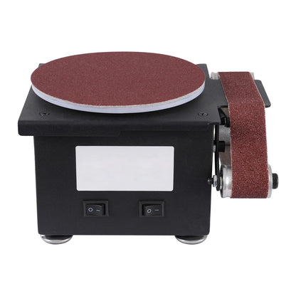 Mini ponceuse à bande 100 W – 7 vitesses, 10 bandes