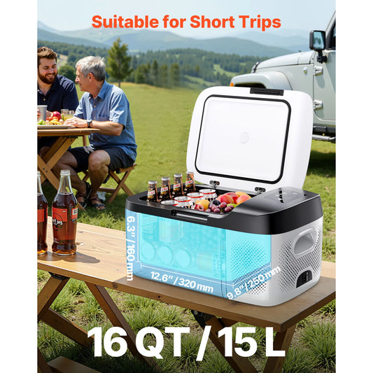 Réfrigérateur Portable 15L SucceBuy 12V Et 24V Avec Contrôle App