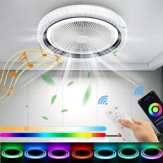 Ventilateur Plafond LED RVB 60 W Avec Gradation Infinie Allemagne 60W 110-240V
