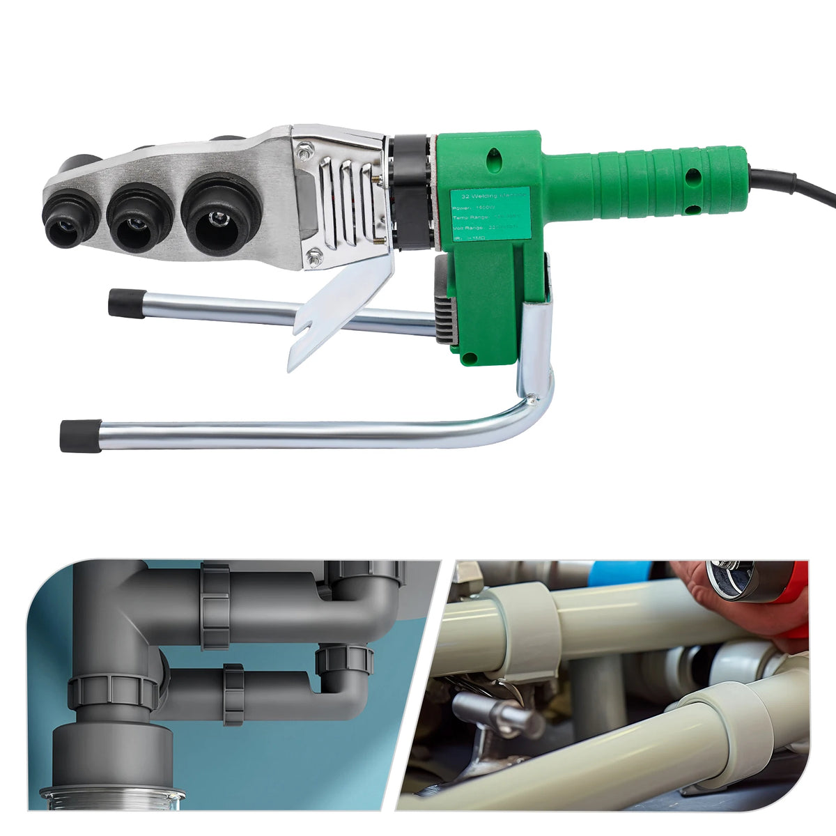 Soudeuse de tubes plastiques 1 500 W – thermofusion