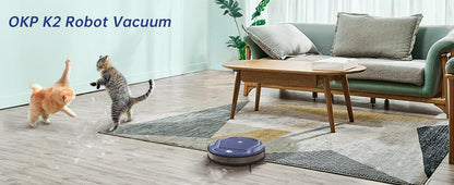 Robot aspirateur 2 000 Pa – programmation et retour en charge
