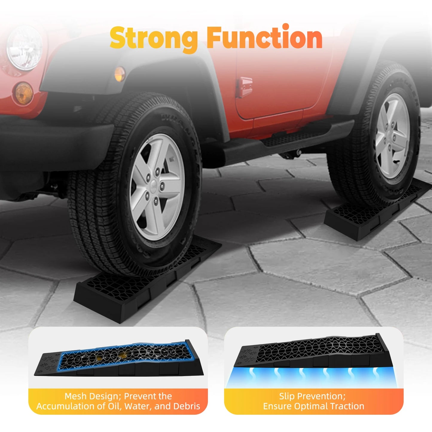 Rampes De Service Auto 2 Pièces Levage Stable 5 T Compatibles Voiture Camion