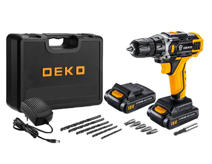 DEKO Perceuse Visseuse Sans Fil 12V-20V - Couple 42 Nm - Mandrin 10 mm - Manuzen