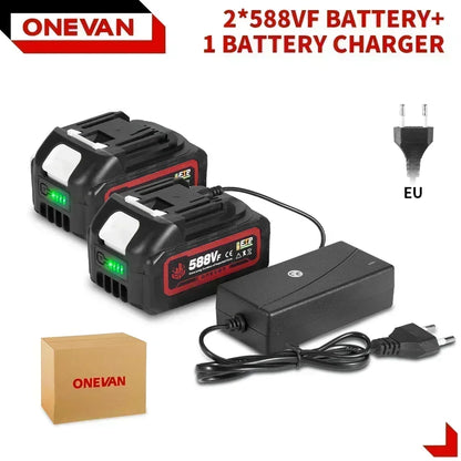 ONEVAN Batterie 18V Li Ion Haute Capacité Indicateur Charge Makita 2 588VF 1 Charger-A as show 18v _Hi_chtgptapp_optimised_this_description-generator _Hi_chtgptapp_optimised_this_seo-meta-description _Hi_chtgptapp_optimised_this_seo-meta-title _Hi_chtgptapp_optimised_this_tags-generator _Hi_chtgptapp_optimised_this_title-generator batterie 18v ce haute capacité indicateur charge lithium ion makita onevan outil 18v tension 18v