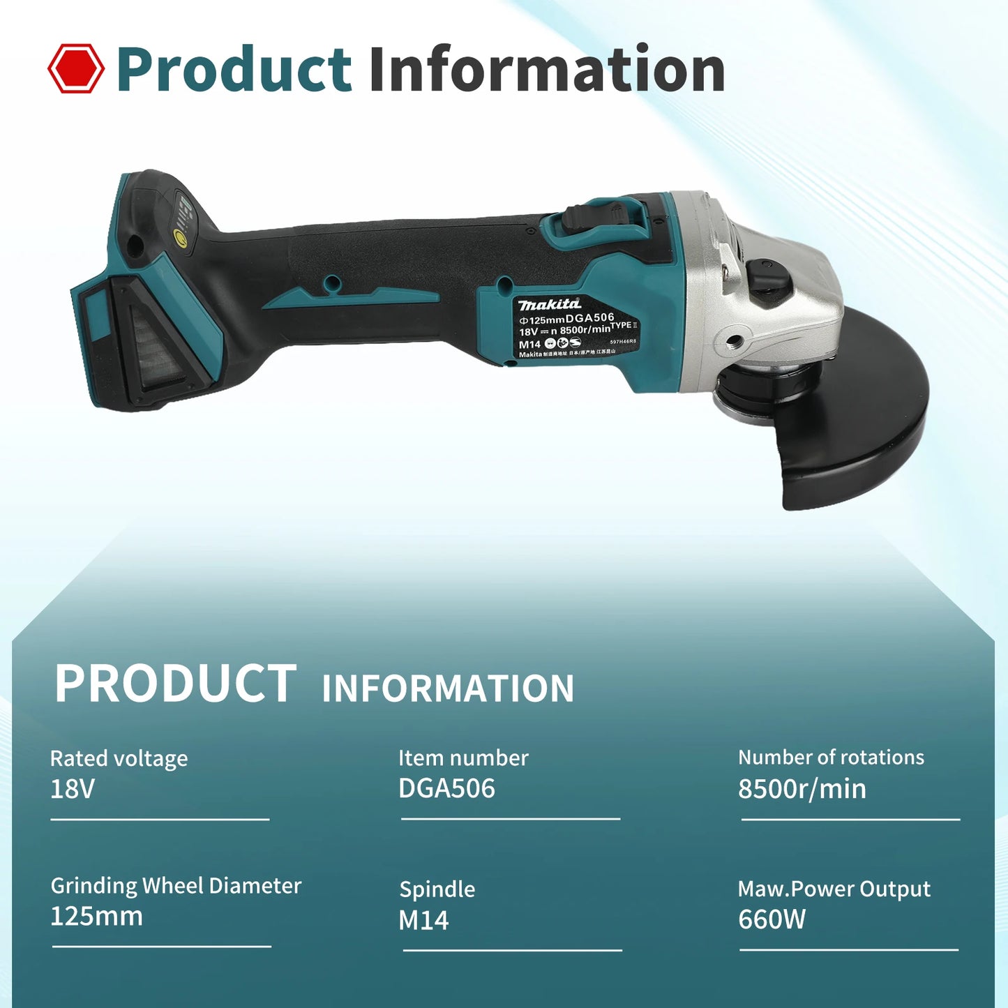 Makita DGA506 18V Meuleuse D'Angle 125 Mm Sans Balais Puissante Coupe Métal LXT 125 mm 18v _Hi_chtgptapp_optimised_this_description-generator _Hi_chtgptapp_optimised_this_seo-meta-description _Hi_chtgptapp_optimised_this_seo-meta-title _Hi_chtgptapp_optimised_this_tags-generator _Hi_chtgptapp_optimised_this_title-generator batterie non incluse compatible lxt coupe métal disque 125 makita meulage meuleuse d'angle métal outillage pro plateforme 18v puissante sans balais tronçonnage électrique