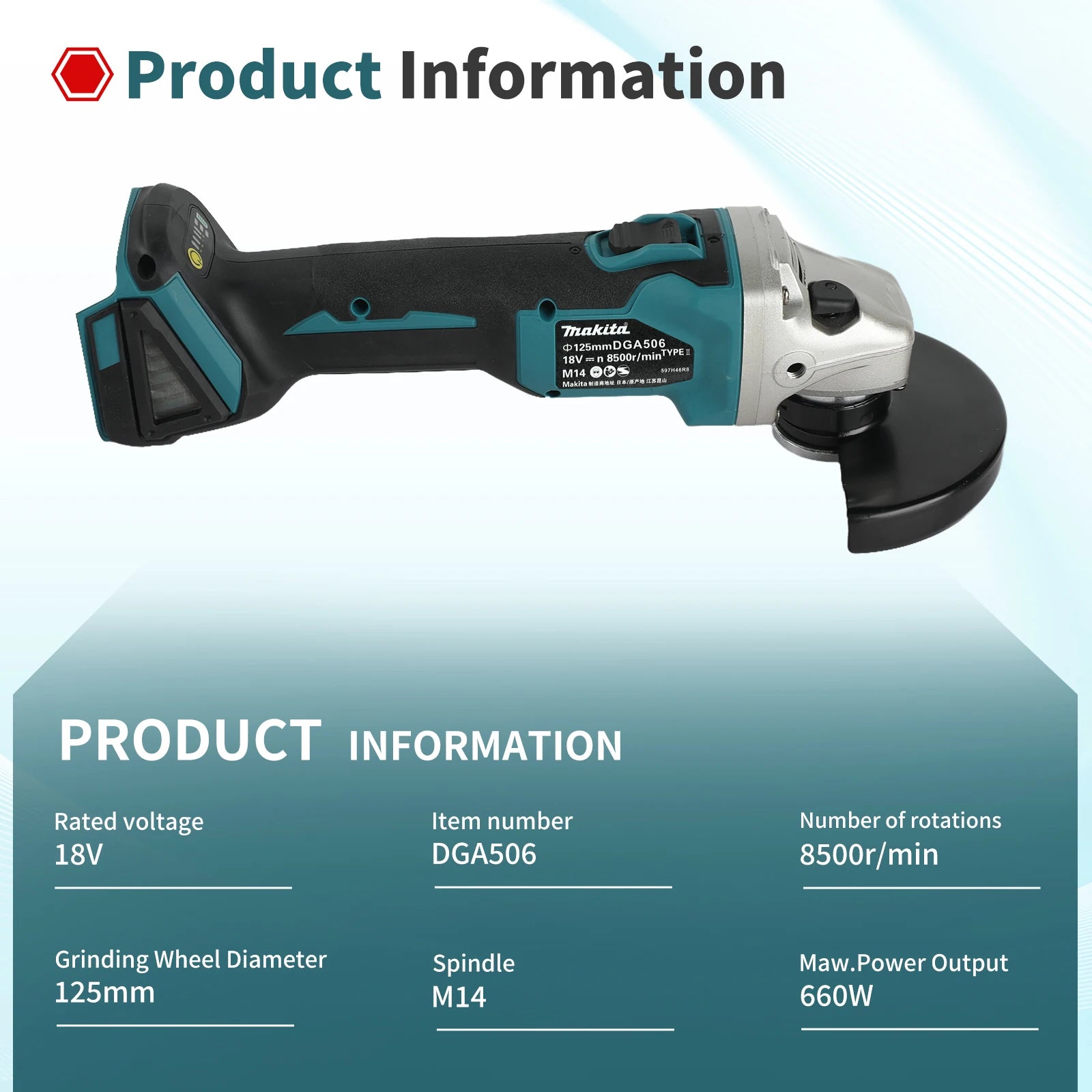Makita DGA506 18V Meuleuse D'Angle 125 Mm Sans Balais Puissante Coupe Métal LXT 125 mm 18v _Hi_chtgptapp_optimised_this_description-generator _Hi_chtgptapp_optimised_this_seo-meta-description _Hi_chtgptapp_optimised_this_seo-meta-title _Hi_chtgptapp_optimised_this_tags-generator _Hi_chtgptapp_optimised_this_title-generator batterie non incluse compatible lxt coupe métal disque 125 makita meulage meuleuse d'angle métal outillage pro plateforme 18v puissante sans balais tronçonnage électrique