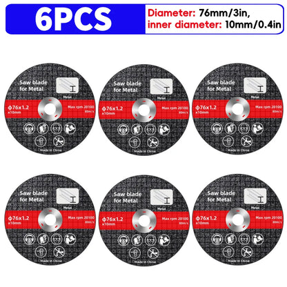 Lame de Scie Électrique 76mm pour Métal Disque de Coupe Rotatif 6PCS Espagne