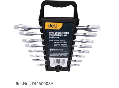 Deli Jeu De Clés Mixtes À Cliquet 8 Pièces Accès Zones Étroites 6 À 22 Mm - Manuzen