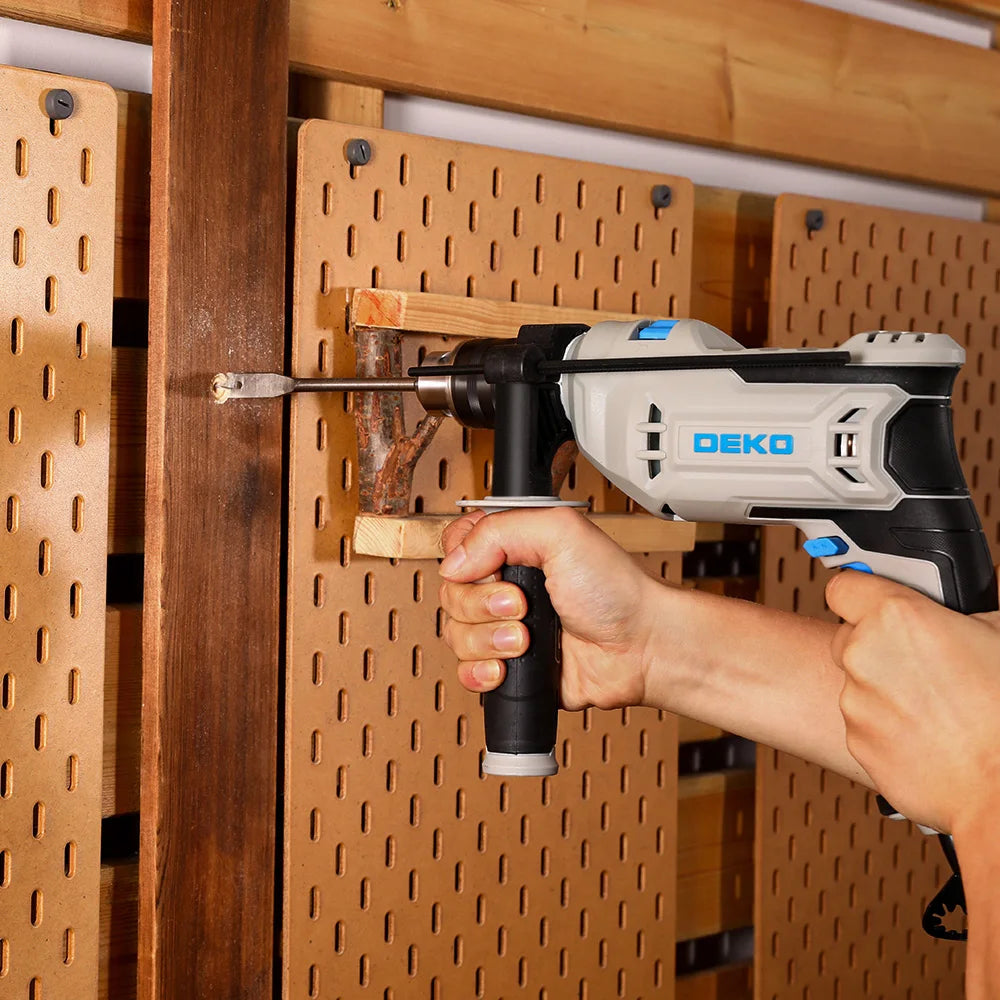 DEKO Perceuse À Percussion Pro 220 V - Perçage Rapide - 2 Fonctions