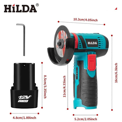 HiLDA Mini Meuleuse D’Angle 12V 3 Pouces Lithium Coupe Précise Disque 16 mm 12v 19500 rpm 3 pouces _Hi_chtgptapp_optimised_this_description-generator _Hi_chtgptapp_optimised_this_seo-meta-description _Hi_chtgptapp_optimised_this_seo-meta-title _Hi_chtgptapp_optimised_this_tags-generator _Hi_chtgptapp_optimised_this_title-generator batterie incluse batterie lithium bricolage coupe précise disque 16 mm disque broyage disqueuse hilda meulage meuleuse d’angle mini meuleuse moteur brossé vitesse fixe