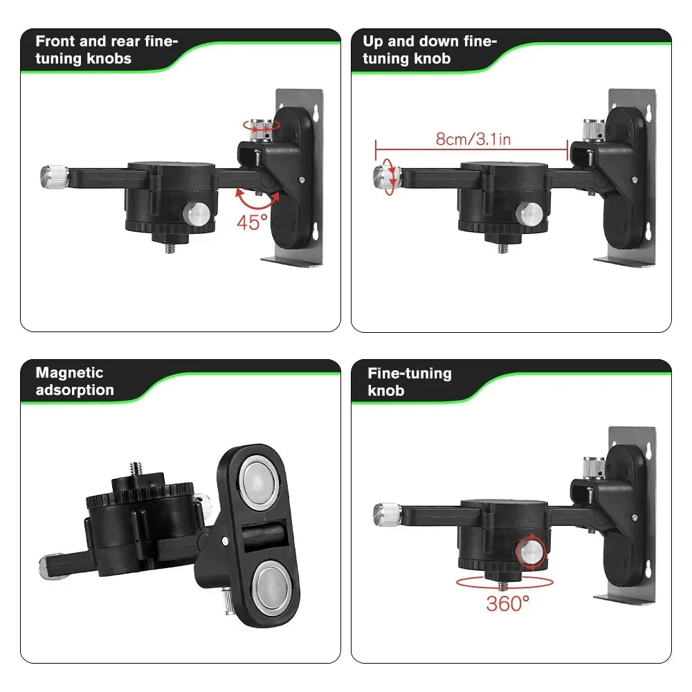 Niveau Laser Pro HGLINE 16Lignes Télécommande APP Nivellement 360 Degres