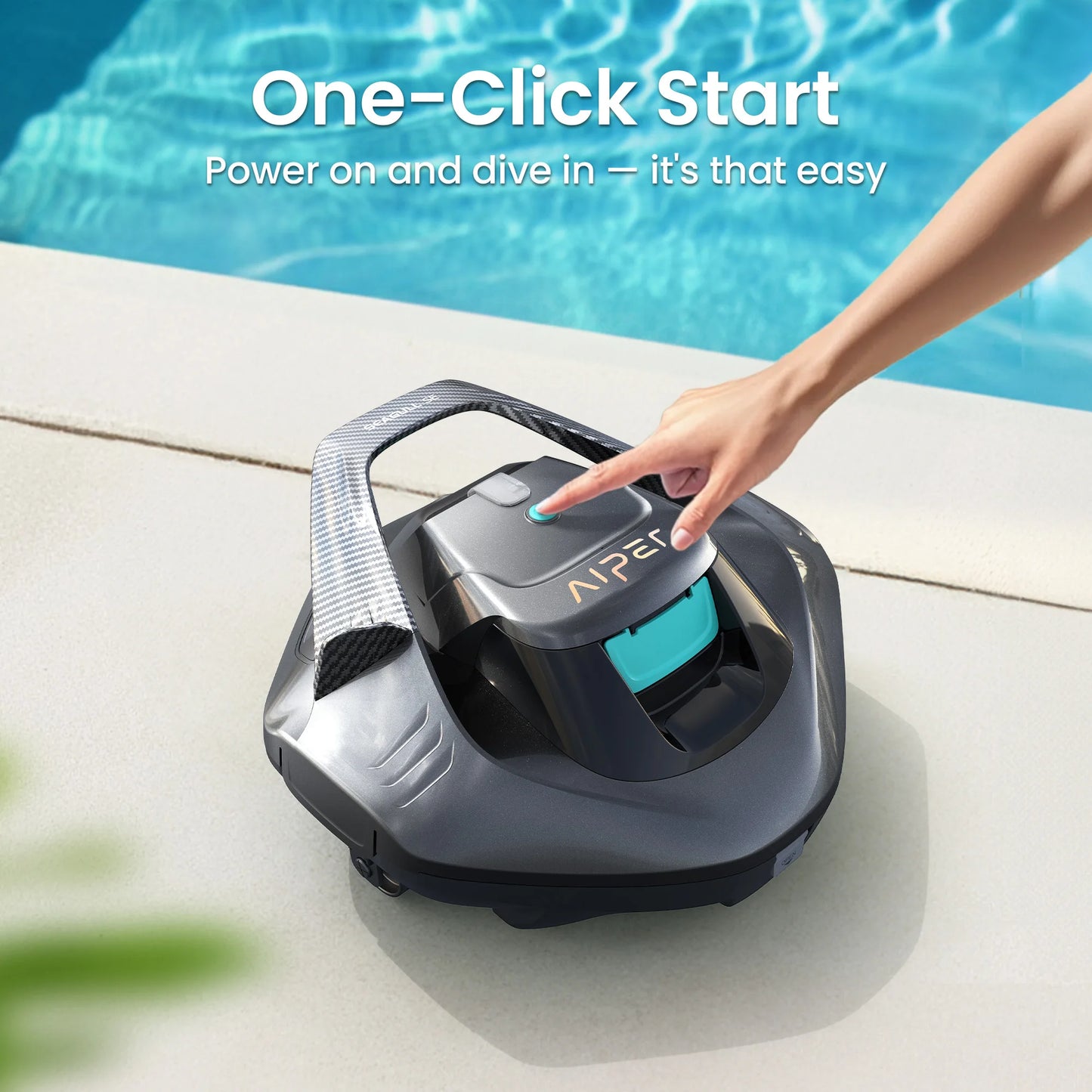 Aiper Nettoyeur De Piscine Robotisé Sans Fil Seagull Autonomie 90 Minutes