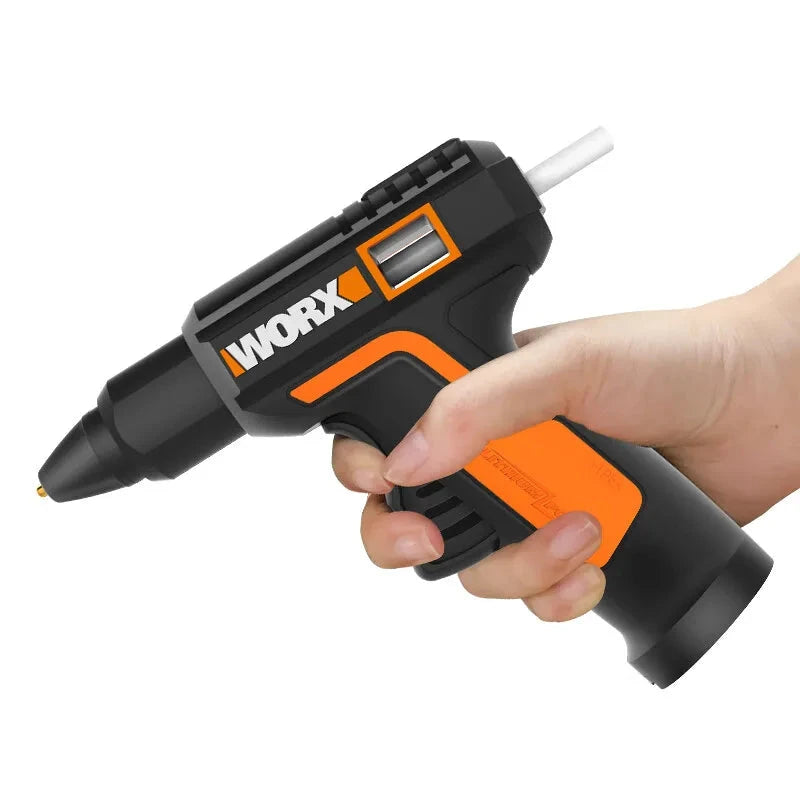 Worx WX890 Pistolet À Colle Sans Fil Chauffe Rapide Bâtons Standard 7 Mm