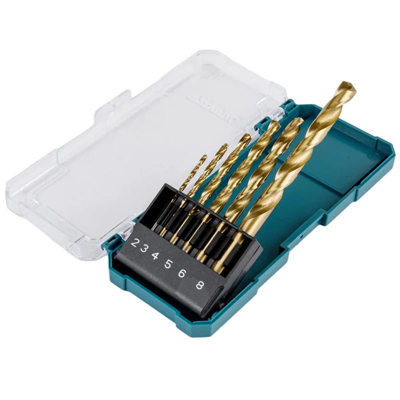 Makita Jeu Forets HSS Métal Et Bois Performance Durable Hélicoïdaux Tailles