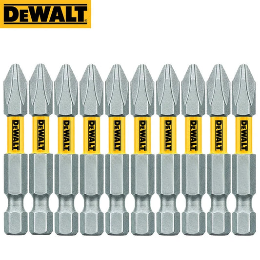 Embouts De Vissage DEWALT PH2 SL8 HSS Couple Élevé Compatibles Hex 6,35 mm PH2 S 50MM 10PC