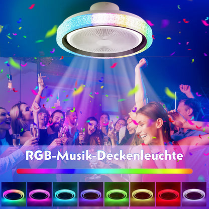 Ventilateur Plafond LED RVB 60 W Avec Gradation Infinie