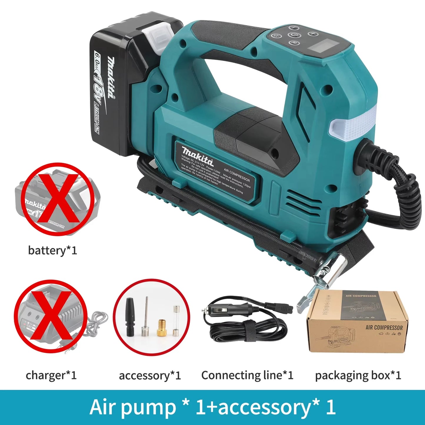 Makita Gonfleur Automatique Sans Fil Gonflage Rapide Batterie 18V LXT 18v 18v lxt automatique bricolage brushless ce compatible lxt gonflage gonflage rapide gonfleur maison makita pompe air sans batterie sans fil électrique