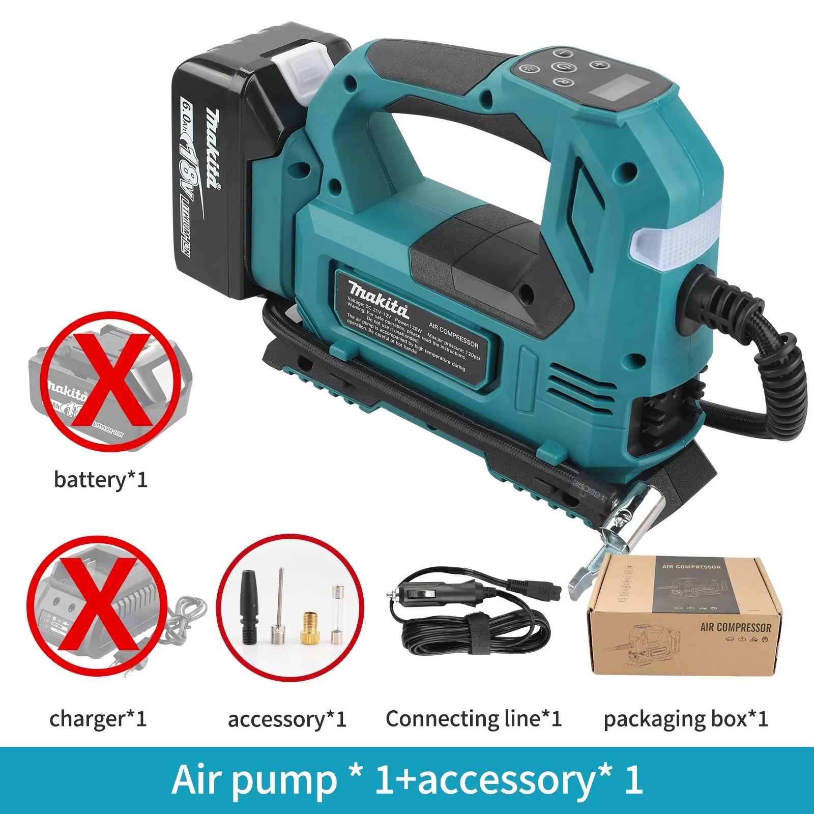 Makita Gonfleur Automatique Sans Fil Gonflage Rapide Batterie 18V LXT 18v 18v lxt automatique bricolage brushless ce compatible lxt gonflage gonflage rapide gonfleur maison makita pompe air sans batterie sans fil électrique