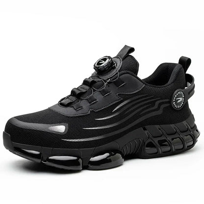 Chaussures De Sécurité À Bouton Rotatif Unisexe Embout Acier 37-48 JB266 Black Espagne