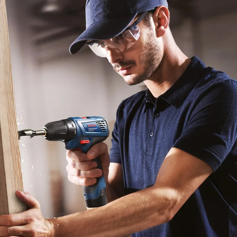 Bosch GSR 120-LI Perceuse Sans Fil 12V - Puissante pour Travaux Métal et Bois - Manuzen