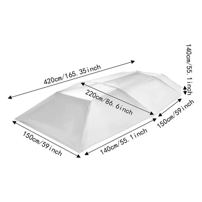 Tente de Voiture Amovible Pliable Abri Portable et Protection Solaire