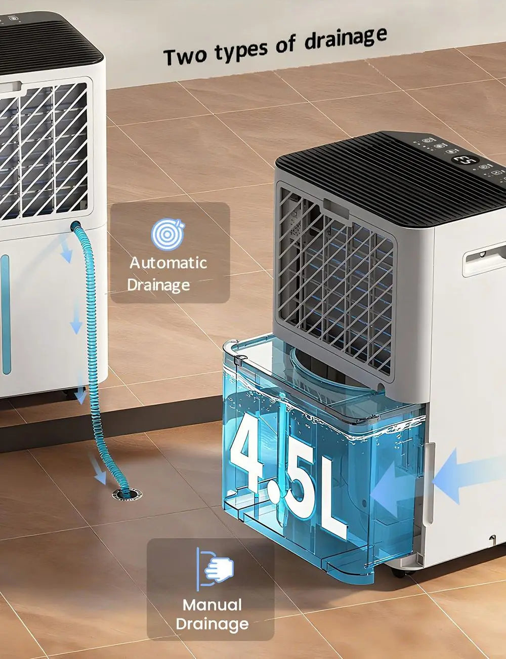 Déshumidificateur Portable 20L Humilabs OL20BD068CF Filtre Amovible
